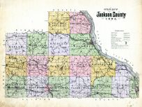 County Outline Map, Jackson County 1893